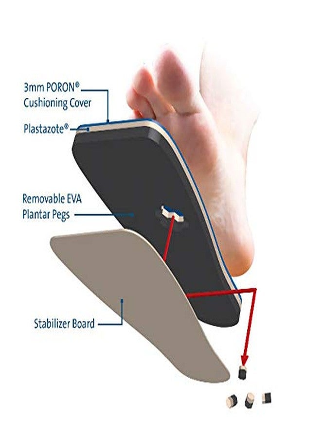 Darco PQ Series PegAssist Insole is Designed to Fit the HeelWedge, OrthoWedge, APB and SlimLine Shoes and Boots, Effectively Off-Loads the Plantar Aspect of the Foot to Reduce Pressure, Small - Image 4